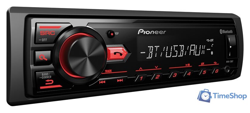 USB-магнитола Pioneer MVH-29BT - Изображение №2 — Интернет-магазин Time-Shop