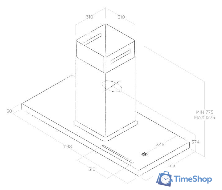 Кухонная вытяжка Elica Bio Island WH/A/120X53 Rovere - Изображение №6 — Интернет-магазин Time-Shop
