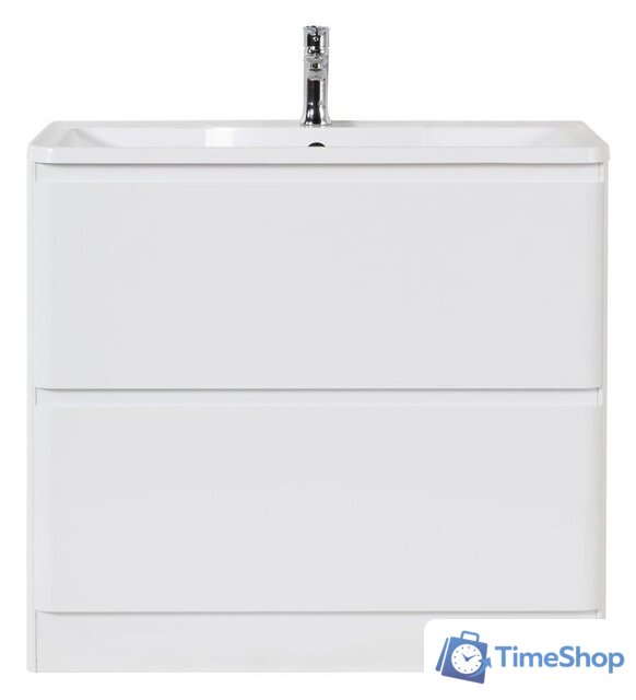  BelBagno Тумба под умывальник Albano-800-2C-PIA-BL (белый глянец) - Изображение №1 — Интернет-магазин Time-Shop