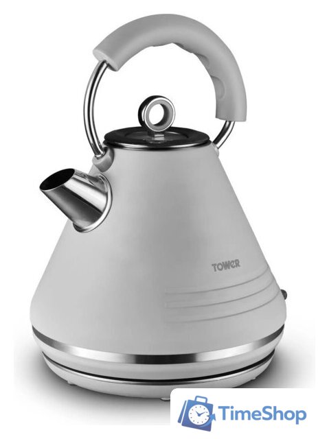 Электрический чайник Tower Ash Matte Pyramid T10074GRY - Изображение №1 — Интернет-магазин Time-Shop
