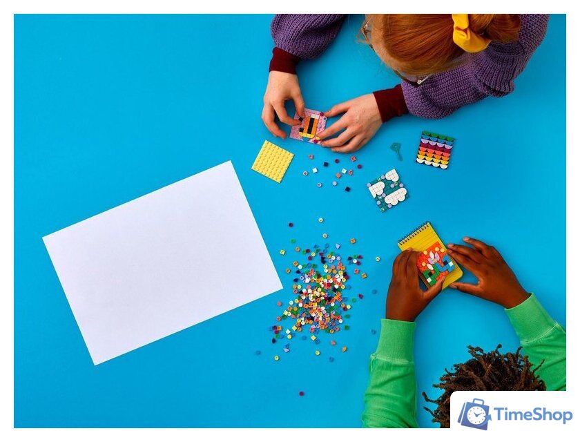 Конструктор LEGO DOTS 41957 Большой набор пластин-наклеек с тайлами - Изображение №4 — Интернет-магазин Time-Shop