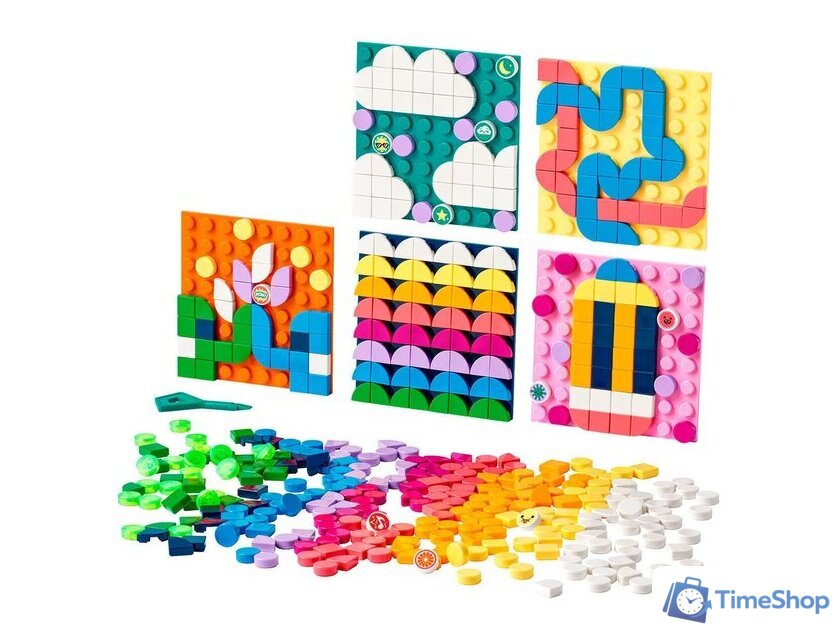 Конструктор LEGO DOTS 41957 Большой набор пластин-наклеек с тайлами - Изображение №5 — Интернет-магазин Time-Shop