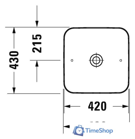 Умывальник Duravit Cape Cod 2340430000 - Изображение №3 — Интернет-магазин Time-Shop