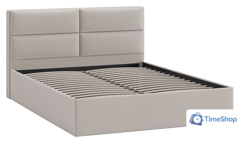 Кровать Трия Глосс универсальный тип 1 160x200 (велюр Confetti Smoke) - Изображение №2 — Интернет-магазин Time-Shop