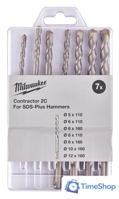 Набор буров Milwaukee 4932471244 (7 предметов) - Изображение №1 — Интернет-магазин Time-Shop