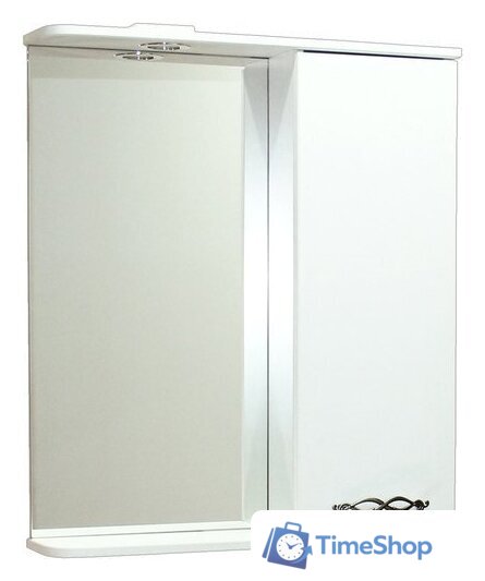  СанитаМебель Шкаф с зеркалом Джаст 12.650 (правый) - Изображение №1 — Интернет-магазин Time-Shop