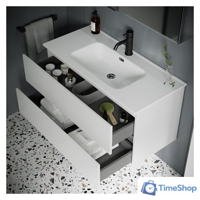  Sancos Тумба под умывальник Urban UR120-1W (белый глянец) - Изображение №3 — Интернет-магазин Time-Shop