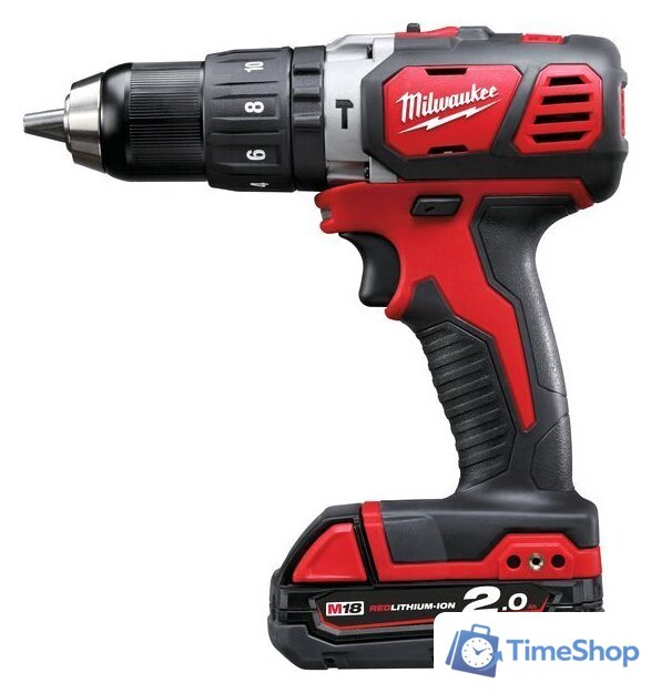 Ударная дрель-шуруповерт Milwaukee M18 BPD-202C 4933443515 (с 2-мя АКБ, кейс) - Изображение №1 — Интернет-магазин Time-Shop