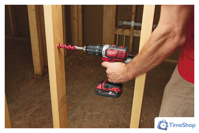Ударная дрель-шуруповерт Milwaukee M18 BPD-202C 4933443515 (с 2-мя АКБ, кейс) - Изображение №9 — Интернет-магазин Time-Shop
