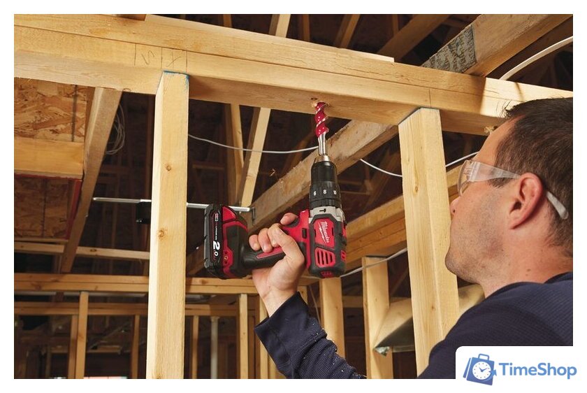 Ударная дрель-шуруповерт Milwaukee M18 BPD-202C 4933443515 (с 2-мя АКБ, кейс) - Изображение №6 — Интернет-магазин Time-Shop