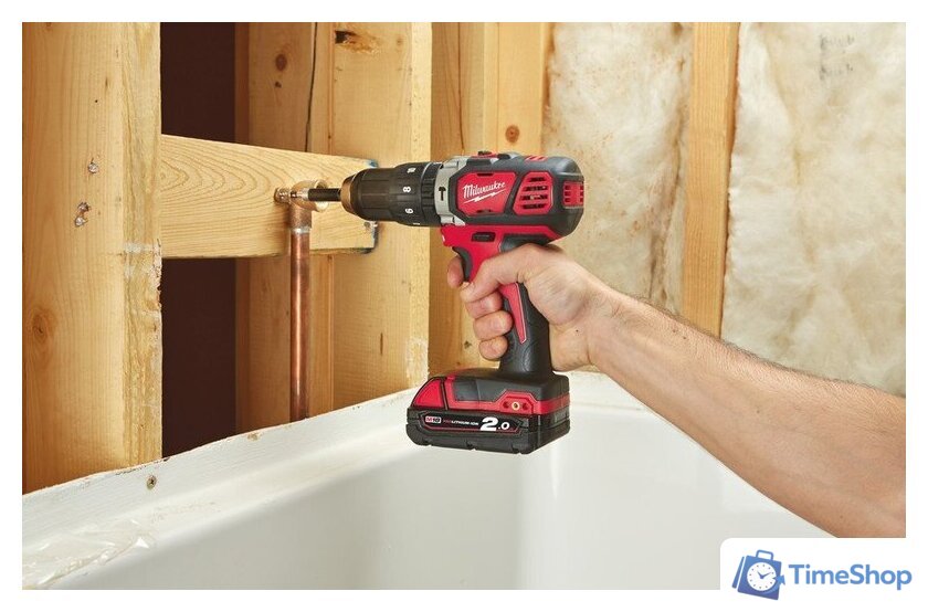Ударная дрель-шуруповерт Milwaukee M18 BPD-202C 4933443515 (с 2-мя АКБ, кейс) - Изображение №8 — Интернет-магазин Time-Shop