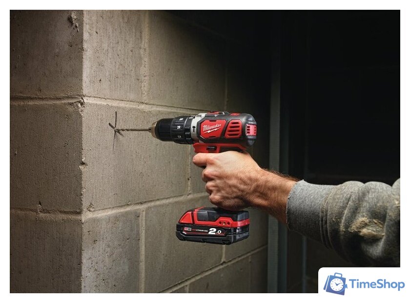 Ударная дрель-шуруповерт Milwaukee M18 BPD-202C 4933443515 (с 2-мя АКБ, кейс) - Изображение №10 — Интернет-магазин Time-Shop