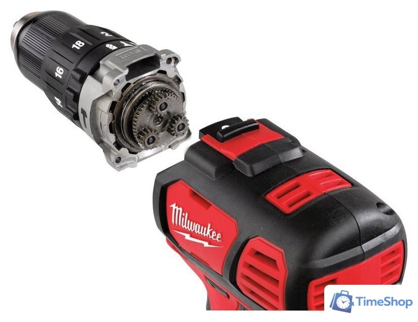Ударная дрель-шуруповерт Milwaukee M18 BPD-202C 4933443515 (с 2-мя АКБ, кейс) - Изображение №3 — Интернет-магазин Time-Shop