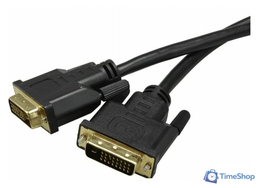 Кабель Ningbo DVI-D - DVI-D (1.8 м, черный) - Изображение №1 — Интернет-магазин Time-Shop