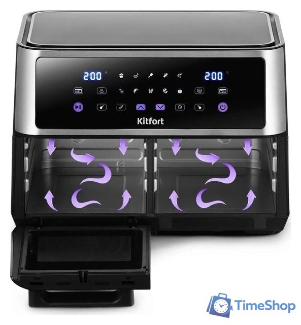 Аэрогриль (аэрофритюрница) Kitfort KT-2256 - Изображение №4 — Интернет-магазин Time-Shop