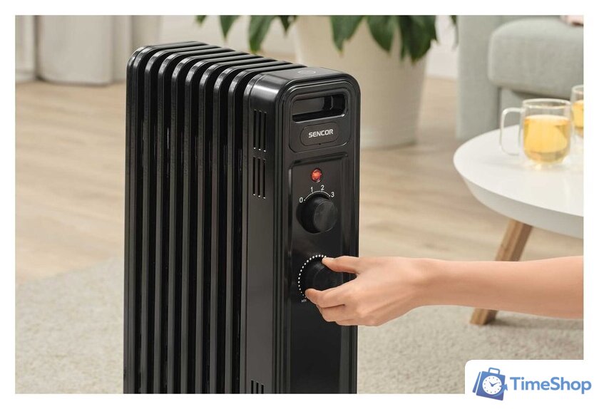 Масляный радиатор Sencor SOH 3509BK - Изображение №9 — Интернет-магазин Time-Shop