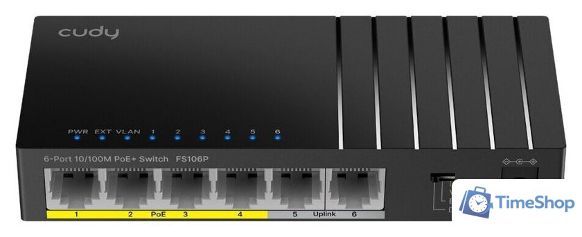 Неуправляемый коммутатор Cudy FS106P 1.0 - Изображение №1 — Интернет-магазин Time-Shop