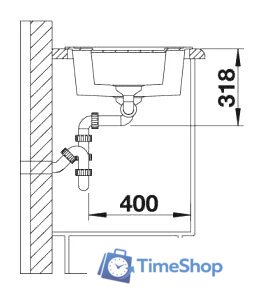 Кухонная мойка Blanco Metra 6 (кофе) [516162] - Изображение №3 — Интернет-магазин Time-Shop
