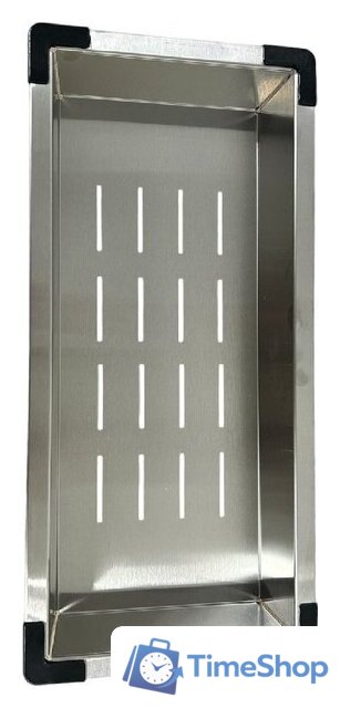 Кухонная мойка Schtoff Best Silver 6050 + коландер металл K-1 BLACK + дозатор SD-1 SILVER - Изображение №3 — Интернет-магазин Time-Shop