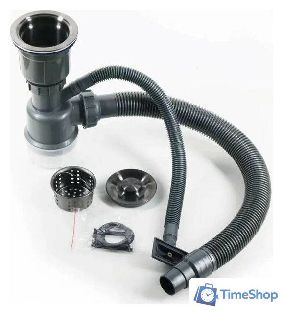 Кухонная мойка Schtoff Best Silver 6050 + коландер металл K-1 BLACK + дозатор SD-1 SILVER - Изображение №4 — Интернет-магазин Time-Shop