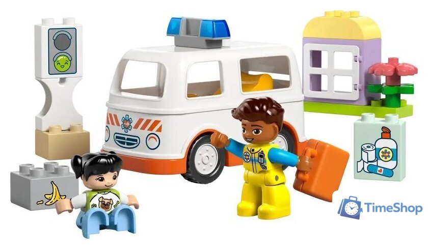 Конструктор LEGO Duplo Скорая помощь и водитель 10447 - Изображение №2 — Интернет-магазин Time-Shop