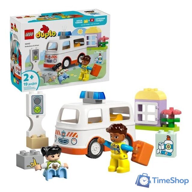 Конструктор LEGO Duplo Скорая помощь и водитель 10447 - Изображение №3 — Интернет-магазин Time-Shop