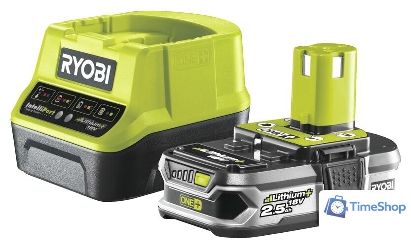 Аккумулятор с зарядным устройством Ryobi RC18120-125 ONE+ 5133003359 (18В/2.5 а*ч + 18В) - Изображение №1 — Интернет-магазин Time-Shop