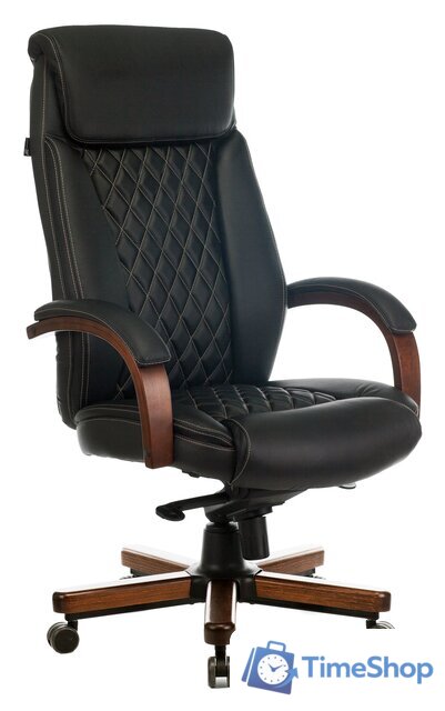 Офисное кресло Бюрократ T-9924WALNUT (черный) - Изображение №1 — Интернет-магазин Time-Shop