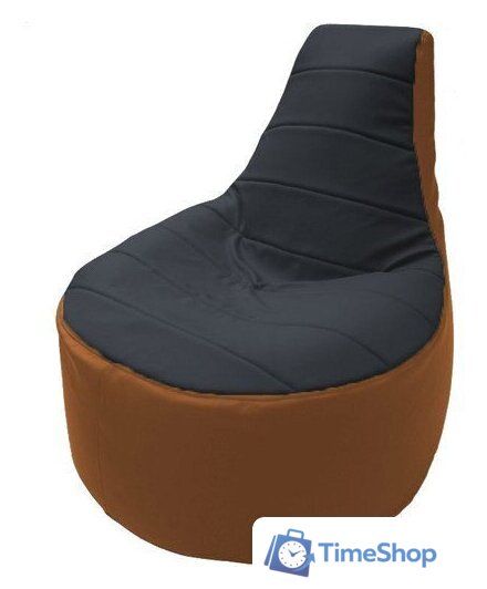 Кресло-мешок Flagman Трон Т1.3-26 (черный/оранжевый) - Изображение №1 — Интернет-магазин Time-Shop