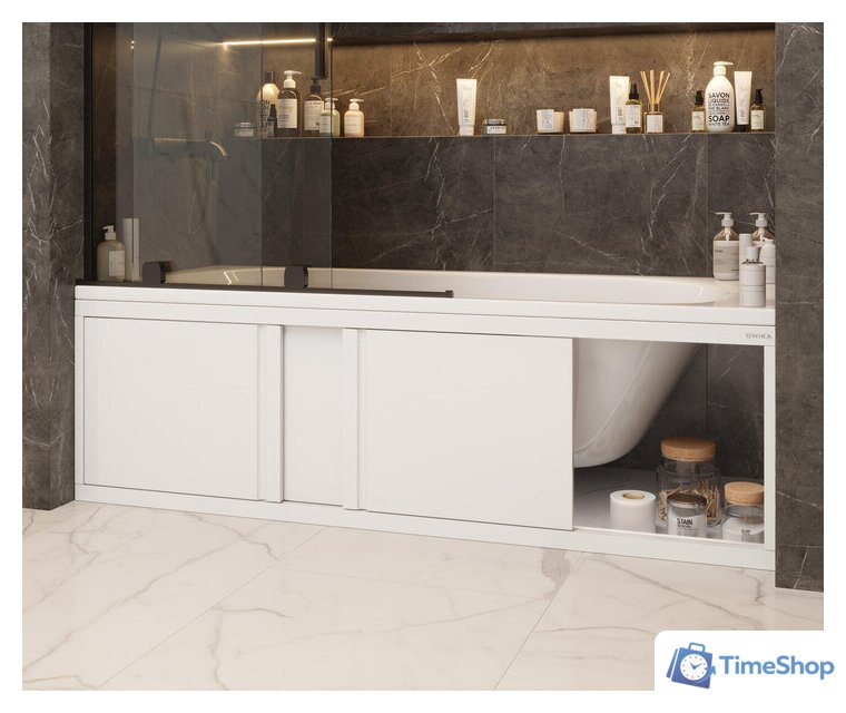 Фронтальный экран под ванну Onika Одио 170 517017 (белый) - Изображение №1 — Интернет-магазин Time-Shop