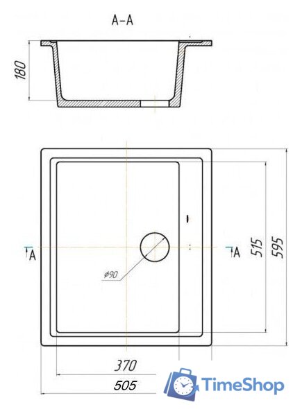 Кухонная мойка Saniteco Mare (бежевый) - Изображение №10 — Интернет-магазин Time-Shop