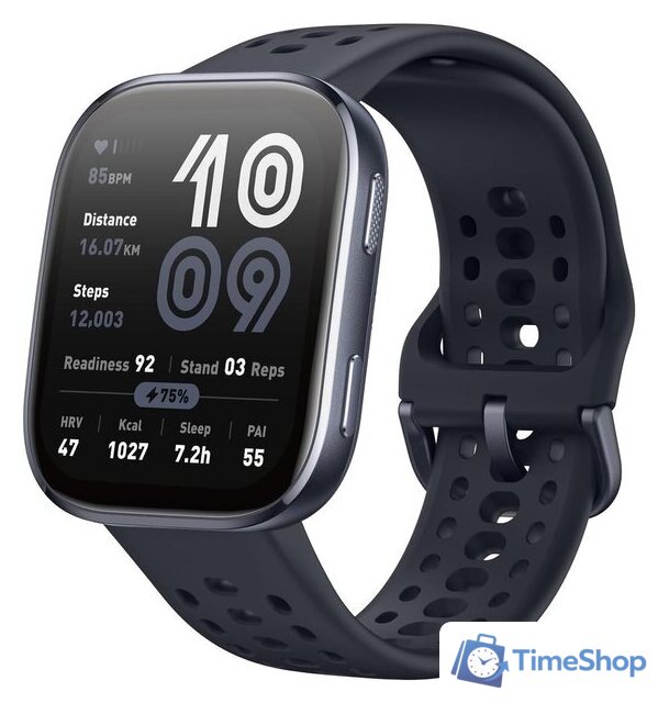 Умные часы Amazfit Bip 6 (черный, с черным силиконовым ремешком) - Изображение №1 — Интернет-магазин Time-Shop