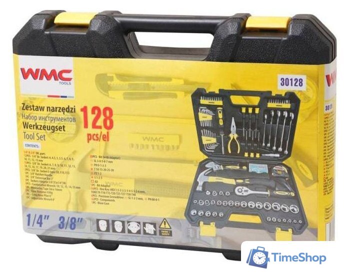 Универсальный набор инструментов WMC Tools 30128 (128 предметов) - Изображение №2 — Интернет-магазин Time-Shop