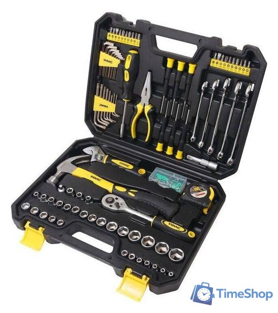 Универсальный набор инструментов WMC Tools 30128 (128 предметов) - Изображение №1 — Интернет-магазин Time-Shop