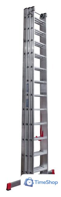 Лестница-стремянка Новая высота NV 523 трёхсекционная индустриальная 3x12 ступеней - Изображение №5 — Интернет-магазин Time-Shop