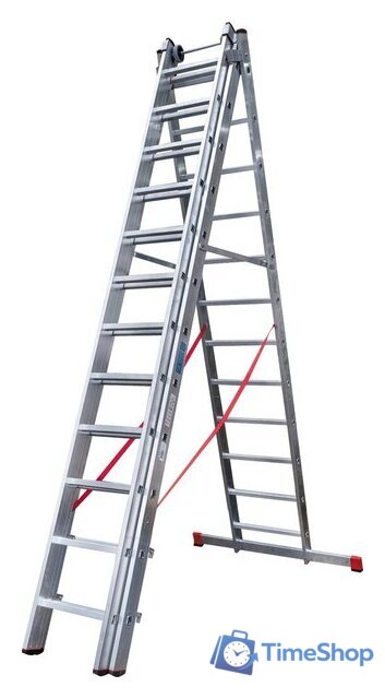 Лестница-стремянка Новая высота NV 523 трёхсекционная индустриальная 3x12 ступеней - Изображение №3 — Интернет-магазин Time-Shop