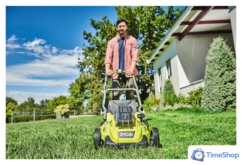 Газонокосилка Ryobi Power-Assist RLM36X41H50PG (с 1-им АКБ 5 Ач) - Изображение №3 — Интернет-магазин Time-Shop