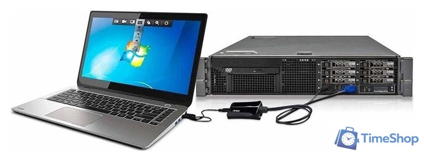 KVM переключатель Aten CV211CP - Изображение №3 — Интернет-магазин Time-Shop