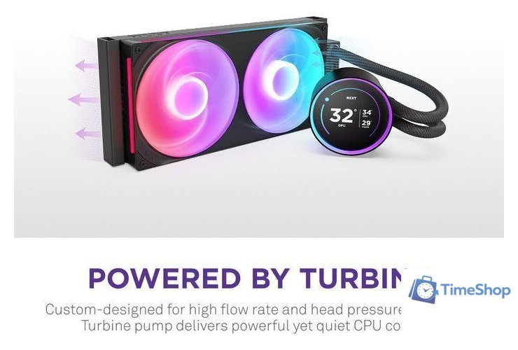 Система жидкостного охлаждения для процессора NZXT Kraken Elite 280 RGB RL-KR28E-B2 - Изображение №2 — Интернет-магазин Time-Shop