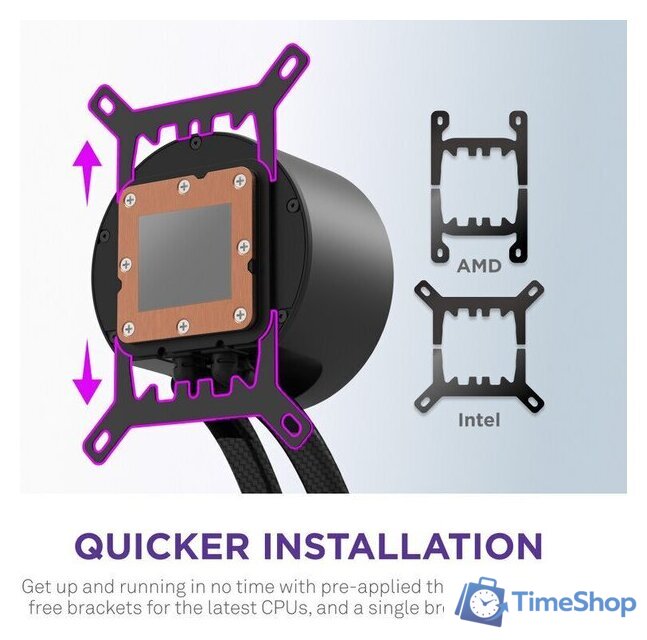 Система жидкостного охлаждения для процессора NZXT Kraken Elite 280 RGB RL-KR28E-B2 - Изображение №7 — Интернет-магазин Time-Shop