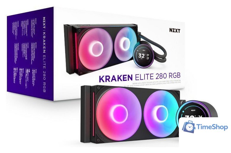 Система жидкостного охлаждения для процессора NZXT Kraken Elite 280 RGB RL-KR28E-B2 - Изображение №11 — Интернет-магазин Time-Shop