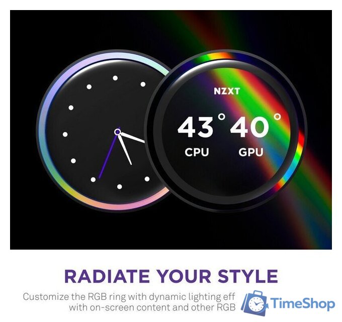 Система жидкостного охлаждения для процессора NZXT Kraken Elite 280 RGB RL-KR28E-B2 - Изображение №5 — Интернет-магазин Time-Shop