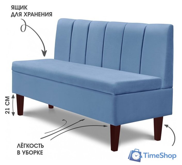 Диван Mio Tesoro Лео 1320 (Velutto 47/шоколад) - Изображение №3 — Интернет-магазин Time-Shop