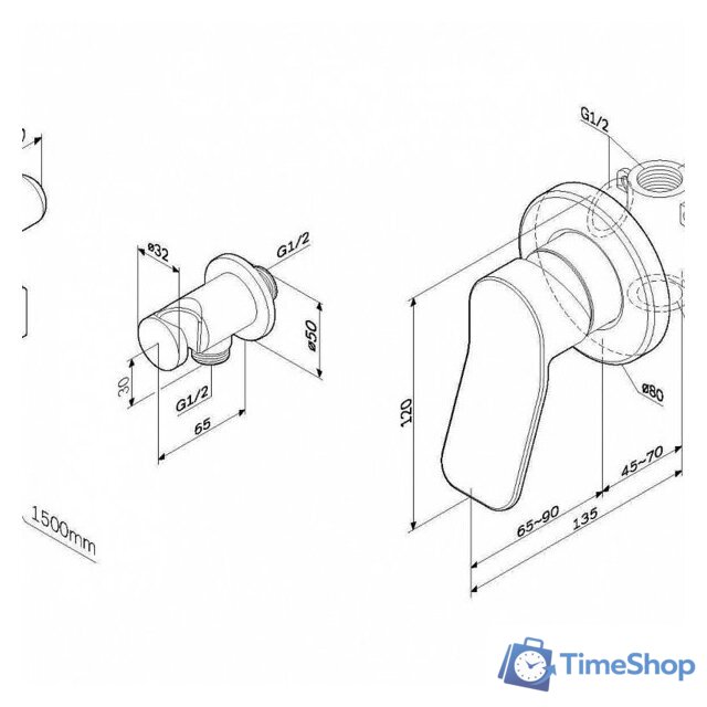 Гигиенический душ AM.PM X-Joy F40H85A22 - Изображение №9 — Интернет-магазин Time-Shop