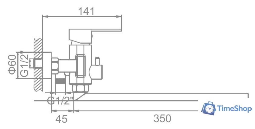 Смеситель Ledeme H716 L72216 - Изображение №2 — Интернет-магазин Time-Shop