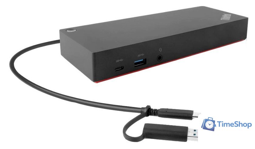 Док-станция Lenovo Hybrid USB-C with USB-A Dock 40AF0135CN - Изображение №1 — Интернет-магазин Time-Shop