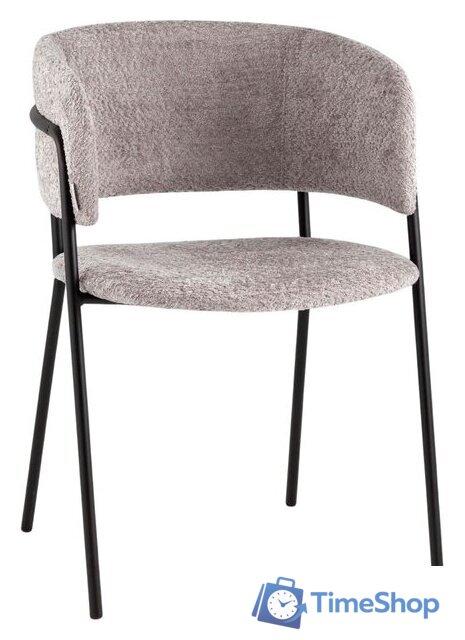 Стул с подлокотниками Stool Group Нэлли AV 486-C82-9005 (букле светло-серый) - Изображение №1 — Интернет-магазин Time-Shop