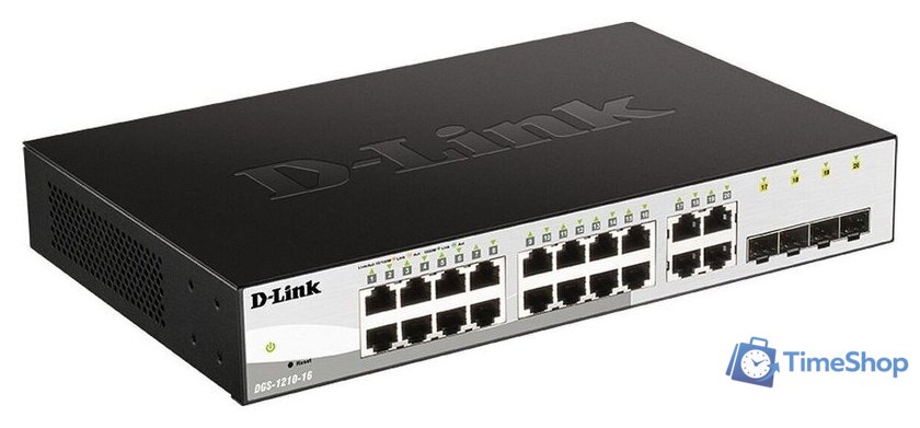 Настраиваемый коммутатор D-Link DGS-1210-16/G2A - Изображение №2 — Интернет-магазин Time-Shop