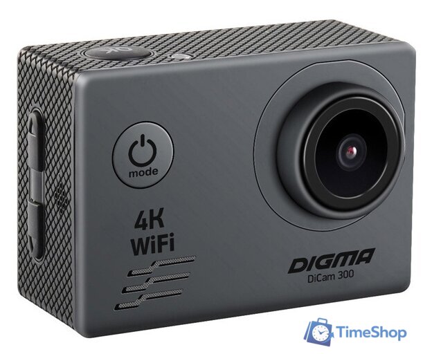 Экшен-камера Digma DiCam 300 (серый) - Изображение №2 — Интернет-магазин Time-Shop