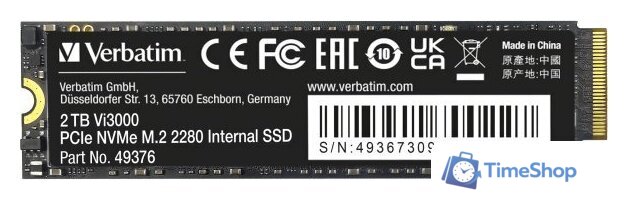 SSD Verbatim Vi3000 2TB 49376 - Изображение №1 — Интернет-магазин Time-Shop
